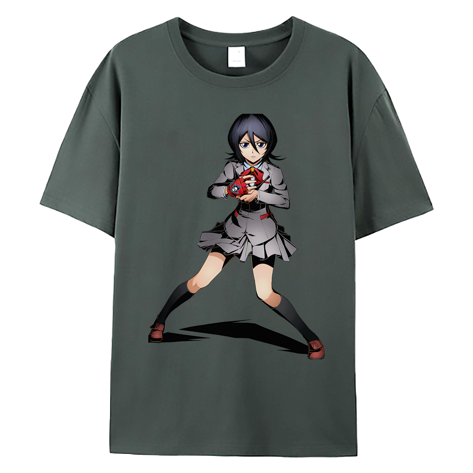 （画像用） ブリーチ 朽木ルキア BLEACH Kuchiki Rukia 綿100％ メンズ半袖Tシャツ｜肌触りやわらか＆通気性